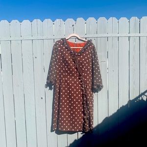 Polka dot vintage ruffle handmade 60’s dress frock
